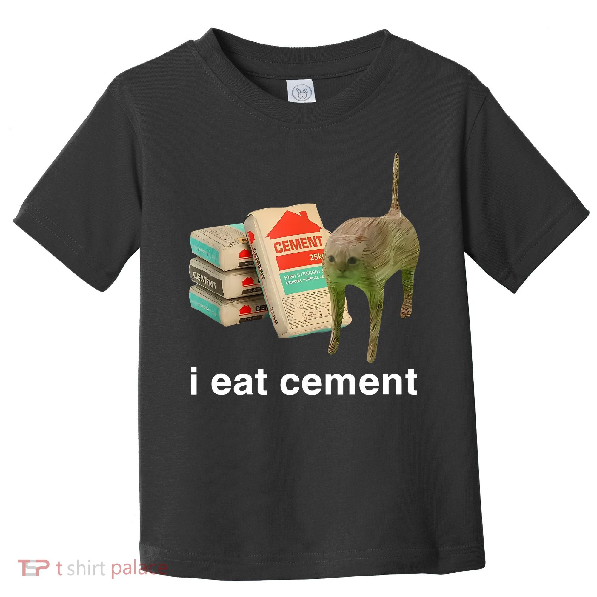 I Eat Cement Cursed Cat Toddler T-Shirt
