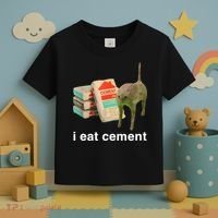 I Eat Cement Cursed Cat Toddler T-Shirt thumb 3