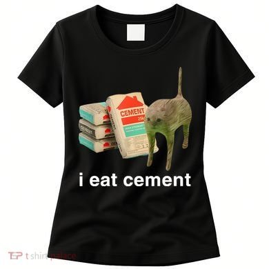 I Eat Cement Cursed Cat Women's T-Shirt