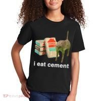 I Eat Cement Cursed Cat Kids T-Shirt thumb 2