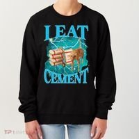 I Eat Cement Cursed Cat Funny Oddly Specific Dank Meme Women's Sweatshirt thumb 0