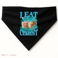 I Eat Cement Cursed Cat Funny Oddly Specific Dank Meme USA-Made Doggie Bandana thumb 0
