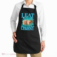 I Eat Cement Cursed Cat Funny Oddly Specific Dank Meme Apron thumb 2