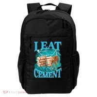 I Eat Cement Cursed Cat Funny Oddly Specific Dank Meme Backpack thumb 0