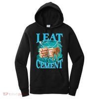 I Eat Cement Cursed Cat Funny Oddly Specific Dank Meme Women's Hoodie thumb 0