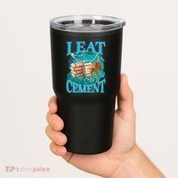 I Eat Cement Cursed Cat Funny Oddly Specific Dank Meme Tumbler thumb 2