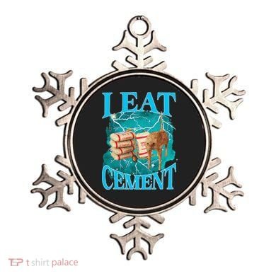 I Eat Cement Cursed Cat Funny Oddly Specific Dank Meme Ornament