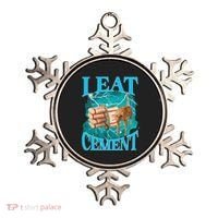 I Eat Cement Cursed Cat Funny Oddly Specific Dank Meme Ornament thumb 0