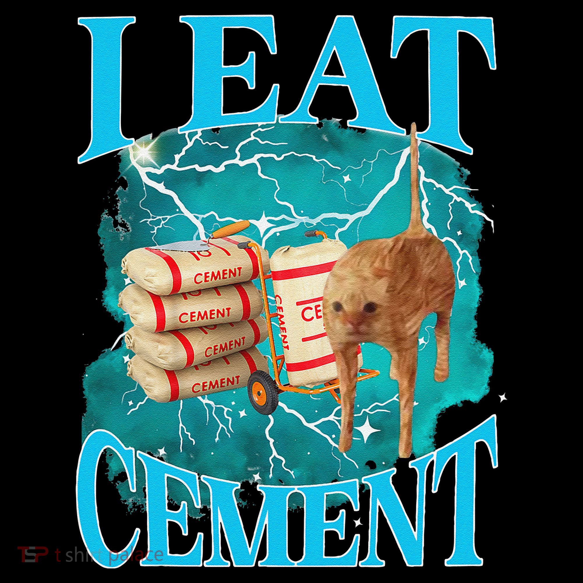 I Eat Cement Cursed Cat Funny Oddly Specific Dank Meme Ornament