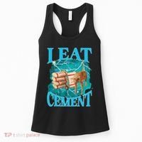 I Eat Cement Cursed Cat Funny Oddly Specific Dank Meme Women's Tank Top thumb 0