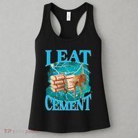 I Eat Cement Cursed Cat Funny Oddly Specific Dank Meme Women's Tank Top thumb 3
