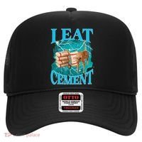 I Eat Cement Cursed Cat Funny Oddly Specific Dank Meme Hat thumb 0