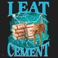 I Eat Cement Cursed Cat Funny Oddly Specific Dank Meme Golf Towel thumb 3