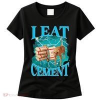 I Eat Cement Cursed Cat Funny Oddly Specific Dank Meme Women's T-Shirt thumb 0