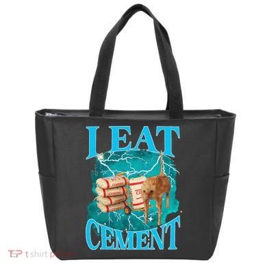 I Eat Cement Cursed Cat Funny Oddly Specific Dank Meme Bag