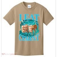 I Eat Cement Cursed Cat Funny Oddly Specific Dank Meme Kids T-Shirt thumb 0