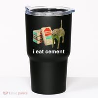 I Eat Cement Cursed Cat Funny Oddly Specific Meme Tumbler thumb 0