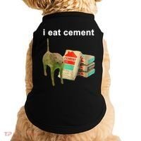 I Eat Cement Cursed Cat Oddly Specific Doggie Tank thumb 0