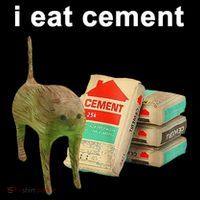 I Eat Cement Cursed Cat Oddly Specific USA-Made Doggie Bandana thumb 2