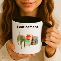 I Eat Cement Cursed Cat Oddly Specific Coffee Mug thumb 3