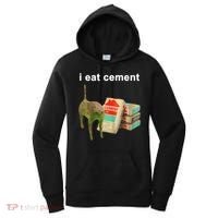 I Eat Cement Cursed Cat Oddly Specific Women's Hoodie thumb 0