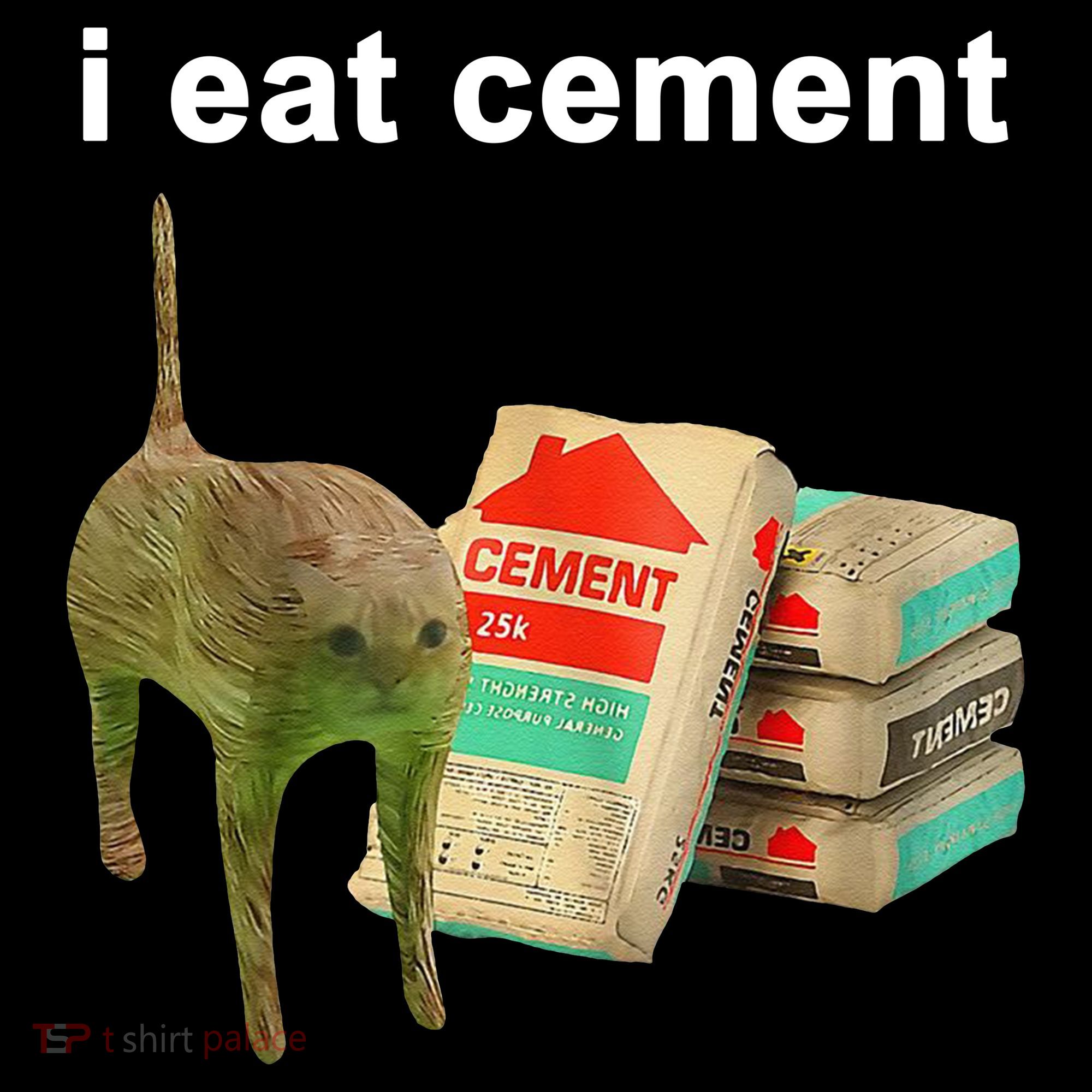 I Eat Cement Cursed Cat Oddly Specific Visor