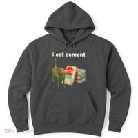 I Eat Cement Cursed Cat Oddly Specific Hoodie thumb 0