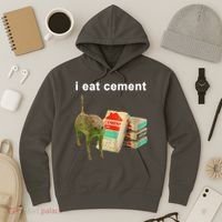 I Eat Cement Cursed Cat Oddly Specific Hoodie thumb 3