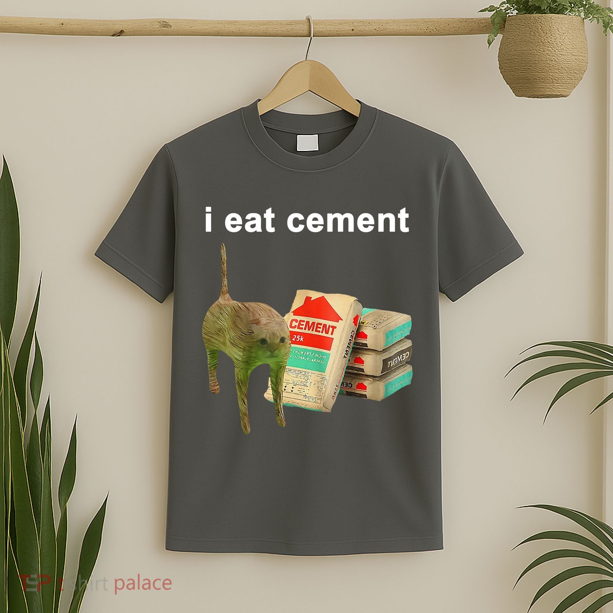 I Eat Cement Cursed Cat Oddly Specific T-Shirt
