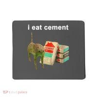 I Eat Cement Cursed Cat Oddly Specific Mousepad thumb 0
