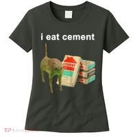 I Eat Cement Cursed Cat Oddly Specific Women's T-Shirt thumb 0