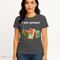 I Eat Cement Cursed Cat Oddly Specific Women's T-Shirt thumb 4