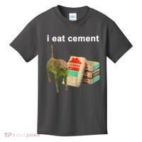 I Eat Cement Cursed Cat Oddly Specific Kids T-Shirt thumb 0