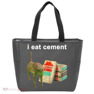 I Eat Cement Cursed Cat Oddly Specific Tote Bag