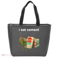 I Eat Cement Cursed Cat Oddly Specific Tote Bag thumb 0