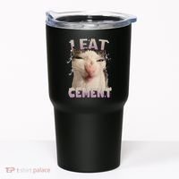 I Eat Cement Cursed Cat Funny Oddly Specific Dank Meme Tumbler thumb 0