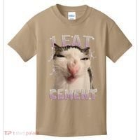 I Eat Cement Cursed Cat Funny Oddly Specific Dank Meme Kids T-Shirt thumb 0