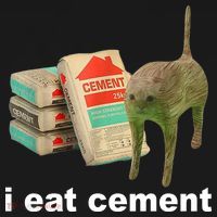 I Eat Cement Cursed Cat Funny Tote Bag thumb 4