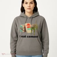 I Eat Cement Cursed Cat Funny Hoodie thumb 5