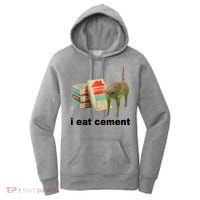 I Eat Cement Cursed Cat Funny Women's Hoodie thumb 0