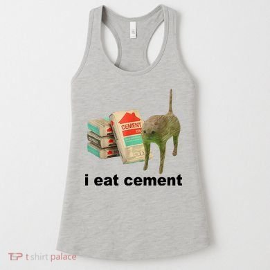I Eat Cement Cursed Cat Funny Women's Tank Top