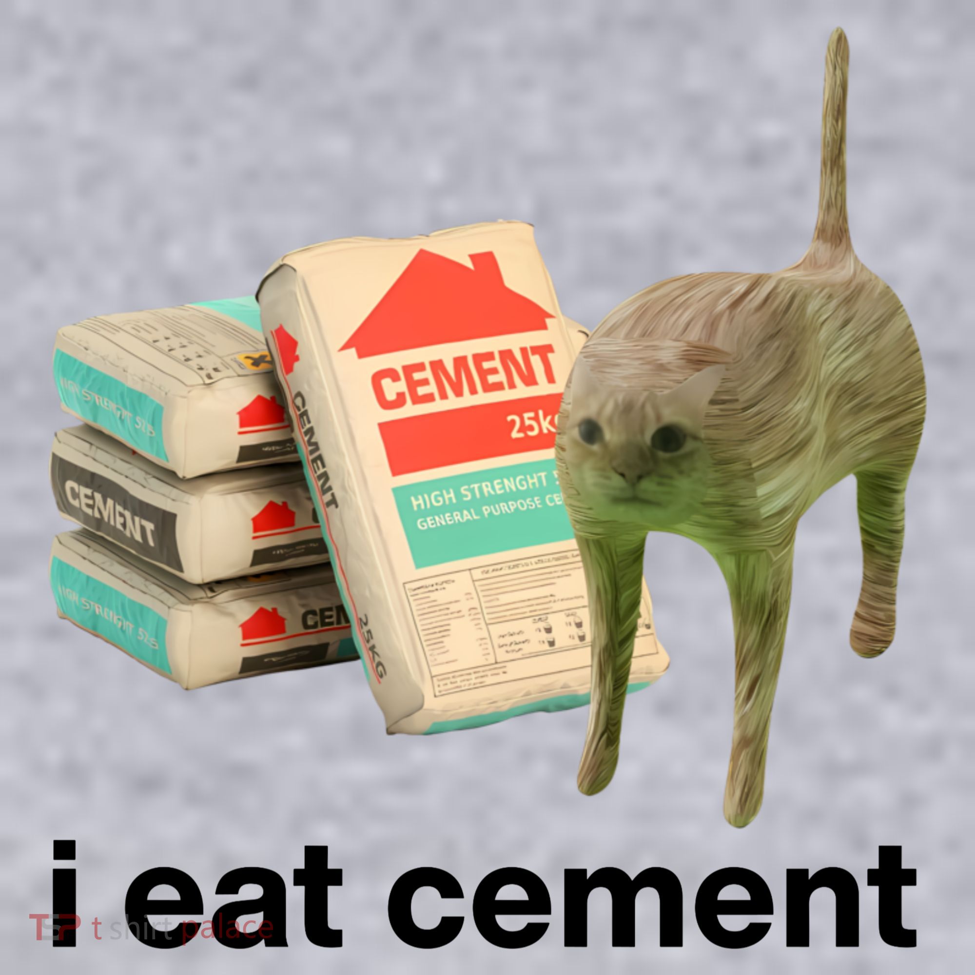 I Eat Cement Cursed Cat Funny Women's Sweatshirt