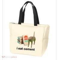 I Eat Cement Cursed Cat Funny Tote Bag thumb 3
