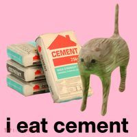 I Eat Cement Cursed Cat Funny Coaster thumb 2