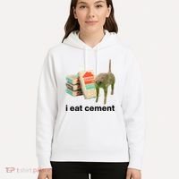 I Eat Cement Cursed Cat Funny Hoodie thumb 5