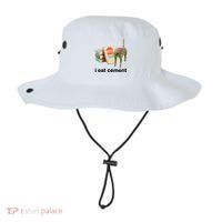 I Eat Cement Cursed Cat Funny Bucket Hat thumb 0