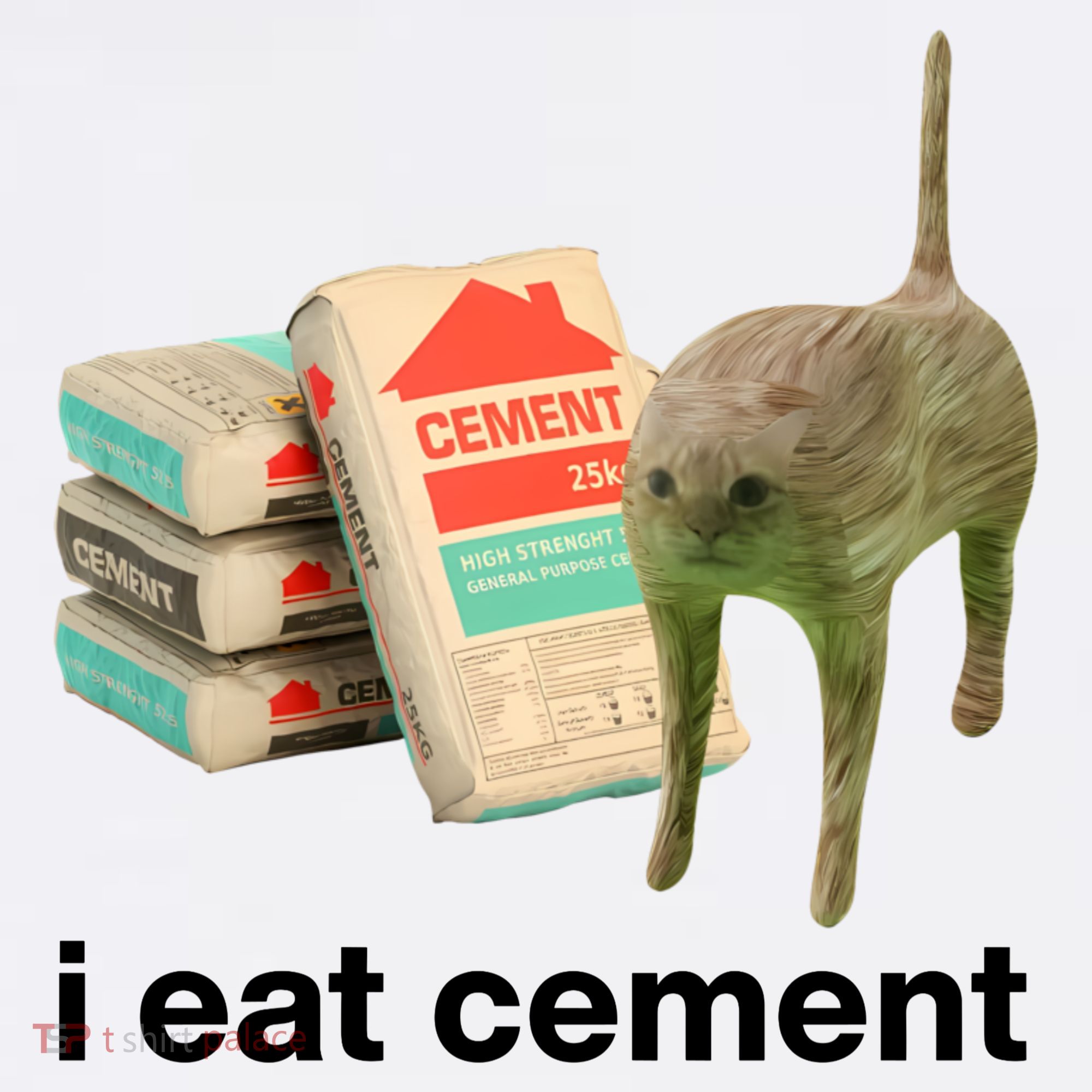 I Eat Cement Cursed Cat Funny Kids Sweatshirt