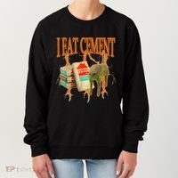 I Eat Cement Cursed Cat Funny Oddly Specific Dank Meme Women's Sweatshirt thumb 0
