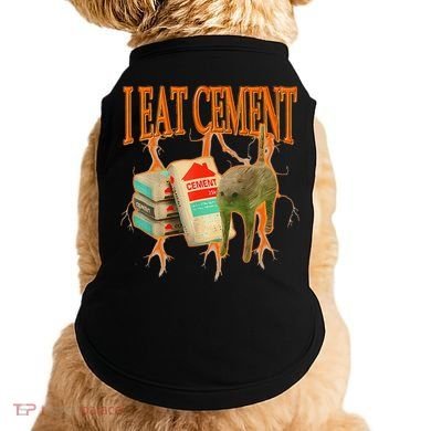 I Eat Cement Cursed Cat Funny Oddly Specific Dank Meme Doggie Tank