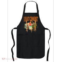 I Eat Cement Cursed Cat Funny Oddly Specific Dank Meme Apron thumb 0